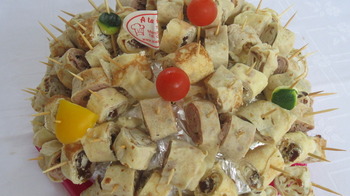Hérisson de crèpes fourrées