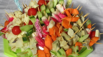 Hérisson de crudités